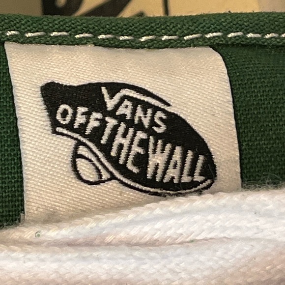 Mens Size 7 Vans Knu-Skool Green & White - Used Condition Excellent - Picture 5 of 15